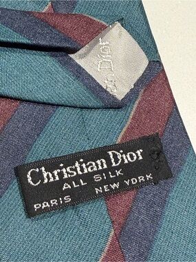 Vintage Christian Dior Silk Tie 3.25” W